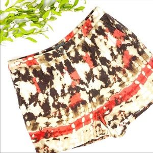 VINCE CAMUTO Tie Die Style Tropical Shorts Size 0